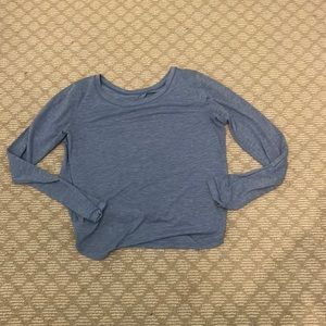 Long sleeve Lululemon blue top